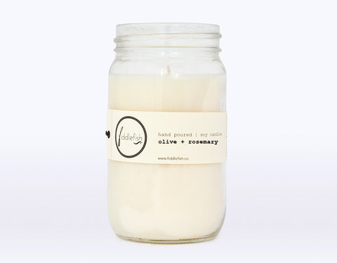 Olive + Rosemary Soy Candle